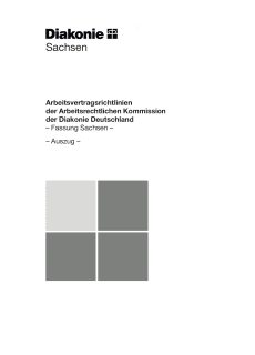 AVR Fassung Sachsen - Arbeitsvertragsrichtlinien der Diakonie Deutschland i.d.F. der Beschlüsse der Arbeitsrechtlichen Kommission Diakonie Sachsen 