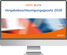 Vergabebeschleunigungsgesetz 2026 online 
