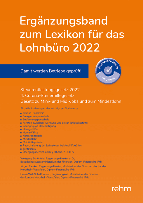 Ergänzungsband zum Lexikon für das Lohnbüro 2022 