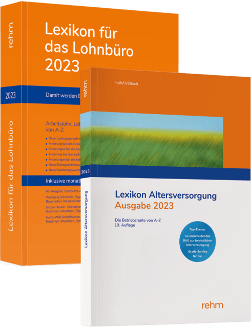 Buchpaket Lexikon für das Lohnbüro und Lexikon Altersversorgung 2023 