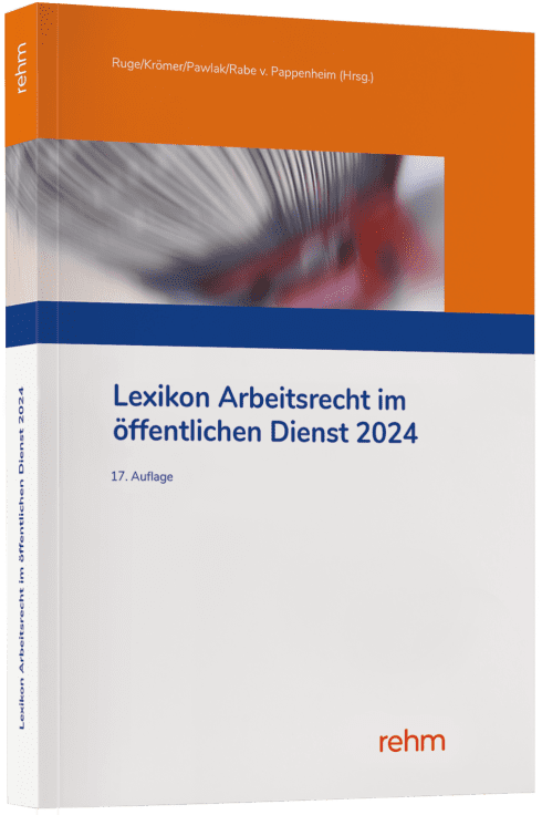 Lexikon Arbeitsrecht Im öffentlichen Dienst 2024 | Softcover ...